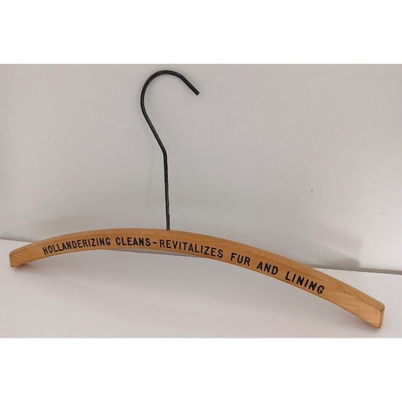 Vintage Wooden Clothes Hangers Lot of 2 Ottawa - Toronto Fur/Clothes Storage Ad - Picture 7 of 11